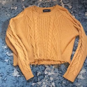 Mustard mink pink sweater
